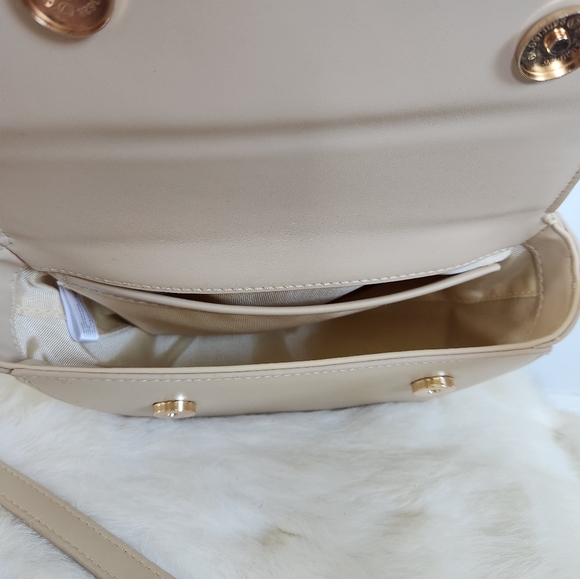 NWT Melie Bianco Frieda Nude Recycled Vegan Leather Crossbody Bag - Picture 7 of 12